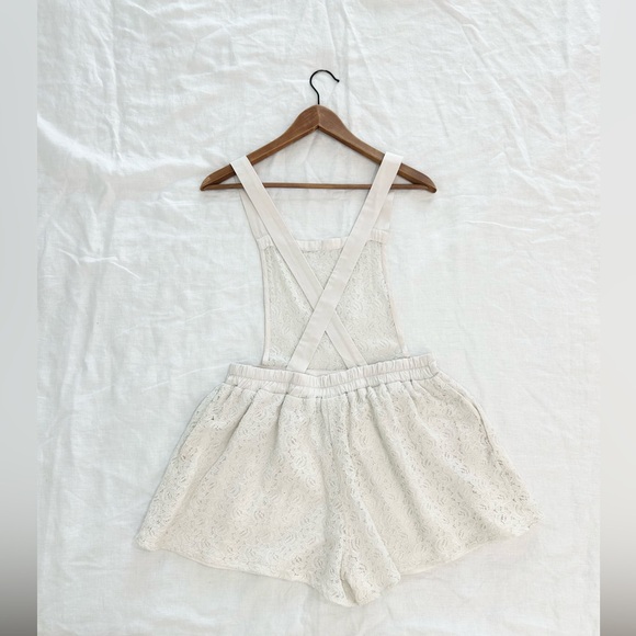 Band of Gypsies Lace Shortalls Overalls Romper - Picture 10 of 13
